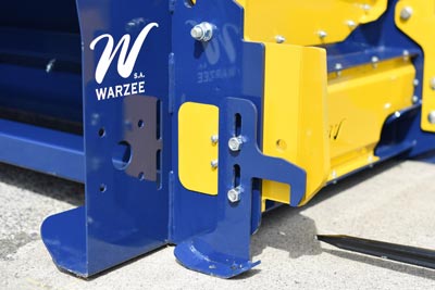 Warzée DE225 bales unroller + straw spreader option 